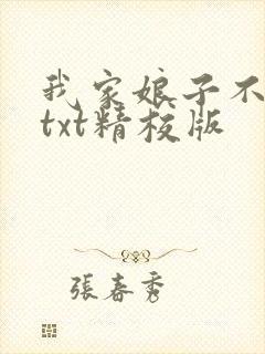 我家娘子不对劲txt精校版