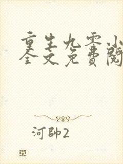 重生九零小确幸全文免费阅读