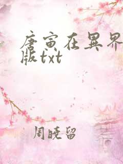 唐寅在异界精校版txt