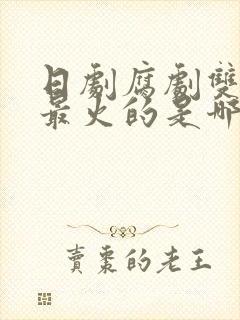 日剧腐剧双男主最火的是哪部剧