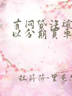 有网贷没逾期可以分期买车吗