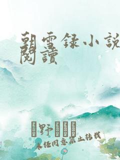 朝雪录小说免费阅读