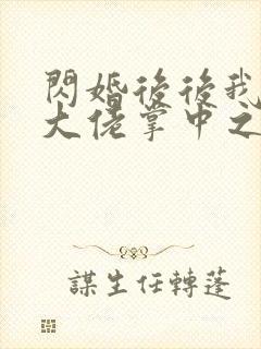 闪婚后后我成了大佬掌中之物