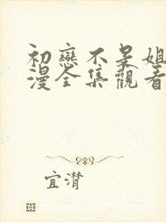 初恋不是姐姐动漫全集观看免费高清