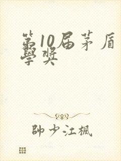 第10届茅盾文学奖