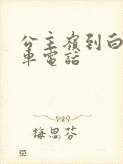 公主岭到白山客车电话