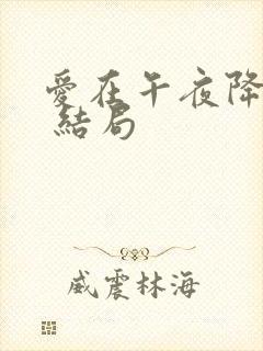 爱在午夜降临前 结局