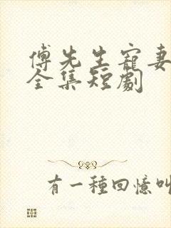 傅先生宠妻无度全集短剧