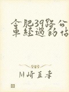 合肥39路公交车经过的站点