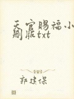 天官赐福小说未删版txt