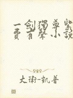 一剑独尊紫襟免费有声小说