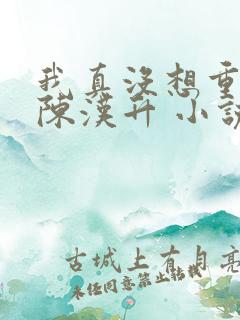 我真没想重生啊陈汉升 小说