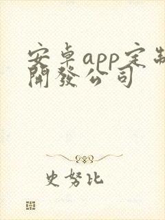 安卓app定制开发公司