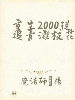 重生2000从追青涩校花同桌开始