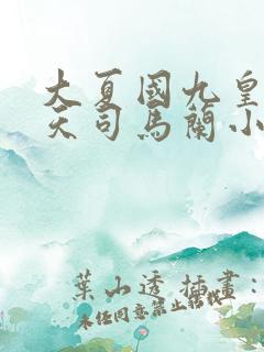 大夏国九皇子夏天司马兰小说