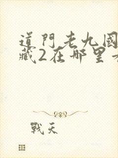 道门老九国家宝藏2在哪里看