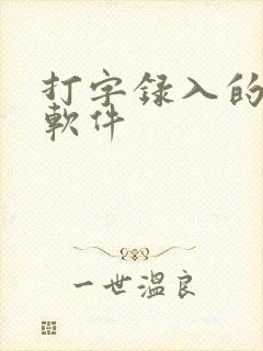 打字录入的赚钱软件