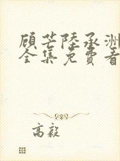 顾芒陆承洲小说全集免费看