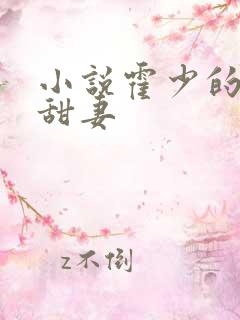 小说霍少的契约甜妻