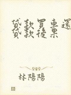 贷款买车还不上贷款后果