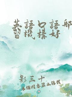 英语口语哪个学习机构好