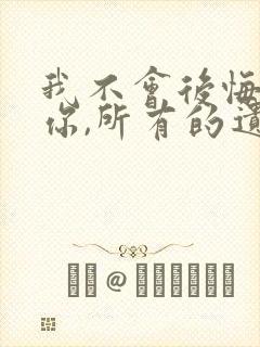 我不会后悔遇见你,所有的遗憾是什么歌