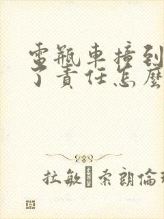 电瓶车撞到行人了责任怎么划分