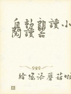 自动朗读小说的阅读器