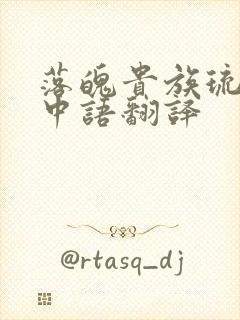 落魄贵族琉璃川中语翻译
