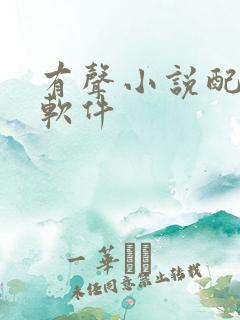 有声小说配音的软件