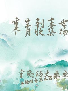 重生到末世前一个月收集物资的小说