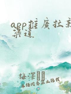 app推广拉新渠道