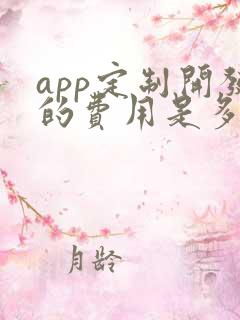 app定制开发的费用是多少