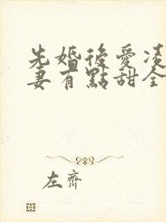 先婚后爱凌总追妻有点甜全集