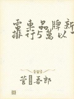 电车品牌新能源排行5万以下