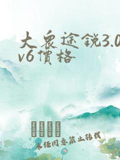 大众途锐3.0v6价格