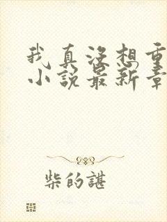 我真没想重生啊小说最新章节阅续