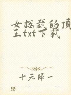 女总裁的顶级兵王txt下载