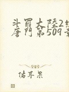 斗罗大陆2绝世唐门第509章
