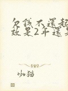 欠钱不还起诉时效是2年还是3年