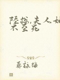 陆总,夫人她罪不至死