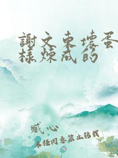 谢文东坏蛋是怎样炼成的