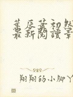 叶辰萧初然免费最新阅读章节