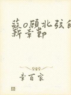 苏o顾北弦的最新章节