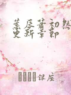 叶辰萧初然最新更新章节