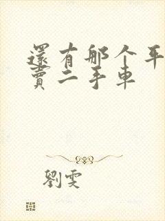 还有那个平台是卖二手车