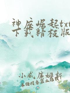 神座崛起txt下载精校版