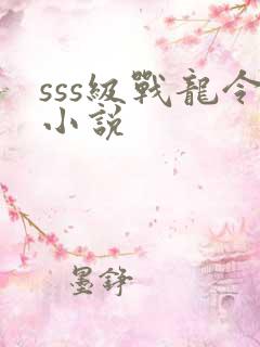 sss级战龙令小说