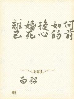 离婚后如何挽回已死心的前夫