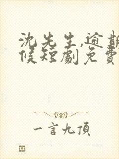 沈先生,逾期不候短剧免费看